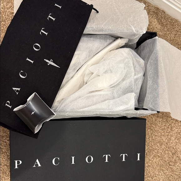 PACIOTTI Crystal Mesh Heels – Size 37 – NEW – Full Set
